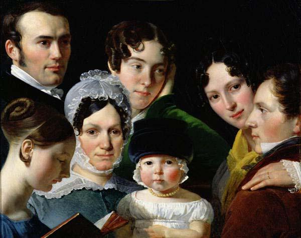unknow artist The Dubufe Family in 1820. oil painting image
